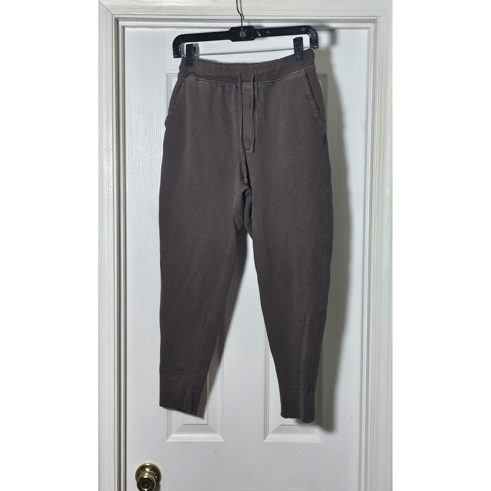 Nili‎ Lotan Nolan Pant Women's Small Mocha Drop Crotch Distressed Jogger Terry